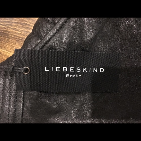 NWT LEIBESKIND Black Moto Leather Jacket XS/34 - Picture 3 of 6